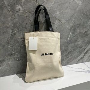 🆕Jil Sander🧿 Natural Logo Linen Tote Bag